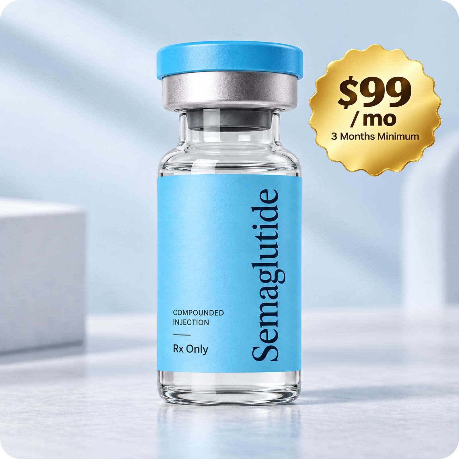 Compounded semaglutide, $99 per month
